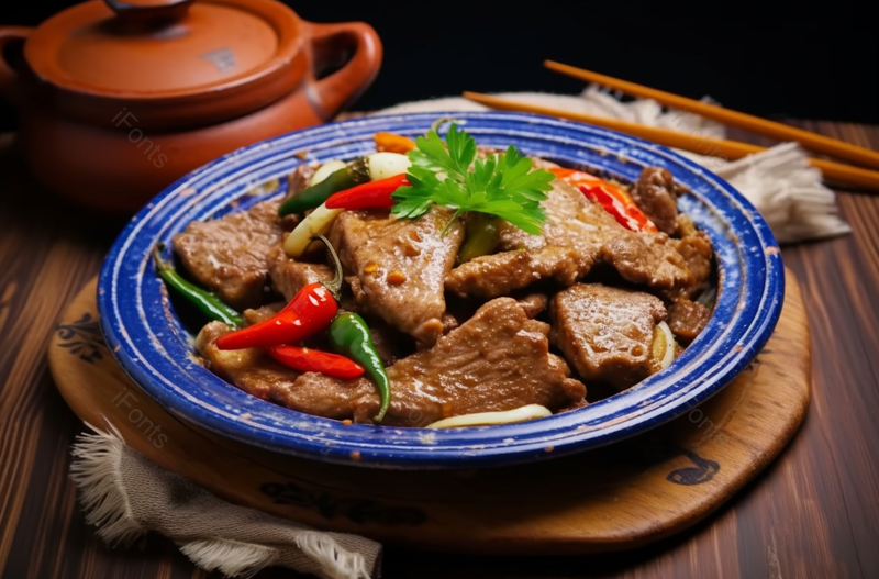 中国传统香辣黑椒猪排小吃熟食实拍图,高清,摄影图,摄影图片,图片大全,摄影图免费下载